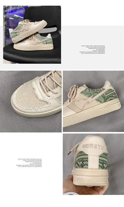 Zapatos Blancos College Estilo Flor de Marañón - Versátiles para Todo - Image 14