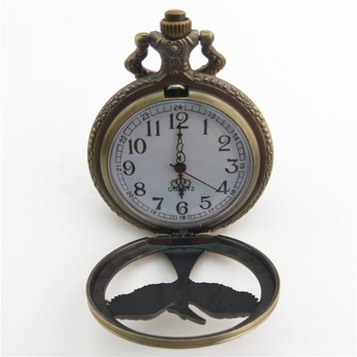Reloj de Bolsillo Vintage con Diseño de Pájaro y Flecha Antiguo - Image 20