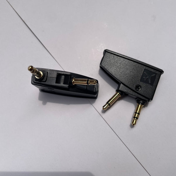 Adaptador de Audio para Auriculares con Reducción de Ruido - Conexión Aviación