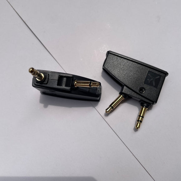 Adaptador de Audio para Auriculares con Reducción de Ruido - Conexión Aviación