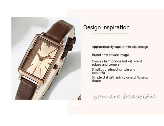 Reloj de Mujer Cuadrado Retro con Estilo Vintage - Image 8