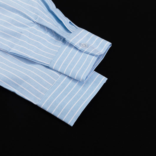 Conjunto de 3 Piezas: Camisa Casual a Rayas con Solapa y Pantalón Ancho - Image 19