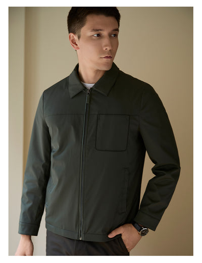 Chaqueta Casual con Cuello de Solapa y Forro Polar Térmico - Image 9