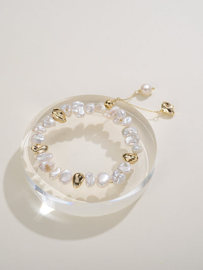 Pulsera Clásica Vintage de Metal y Perlas Estilo Europeo - Image 11