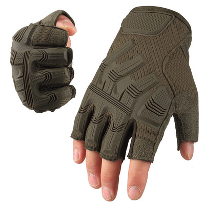 Guantes Tácticos Deportivos Mitad Dedo - Agarre Antideslizante para Montaña y Fitness - Image 7