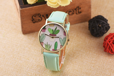 Reloj Pulsera Casual Diseño Cactus con Correa - Image 7