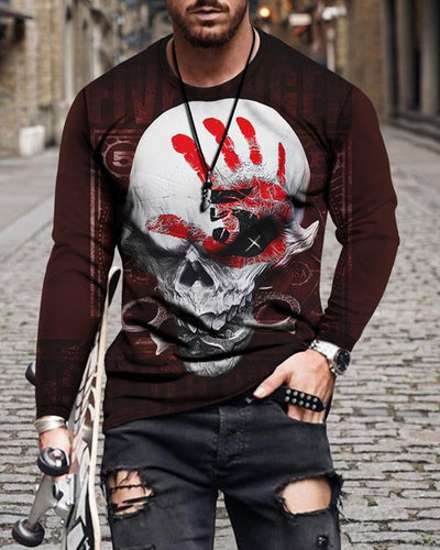 Camiseta Casual Slim Fit con Estampado de Letras para Hombre - Image 2