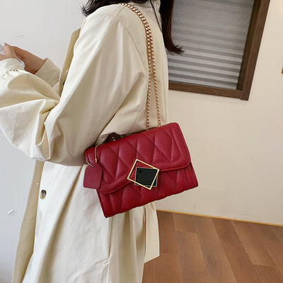Bolso de Hombro Cadena Diamante - Image 8