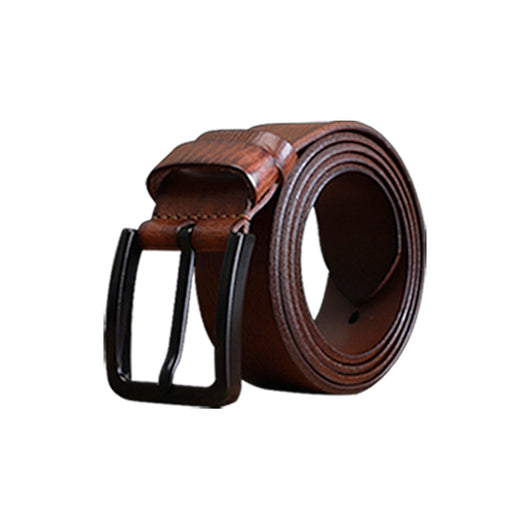 Cinturón Casual para Hombre en Cuero Genuino con Hebilla de Aleación - Image 5