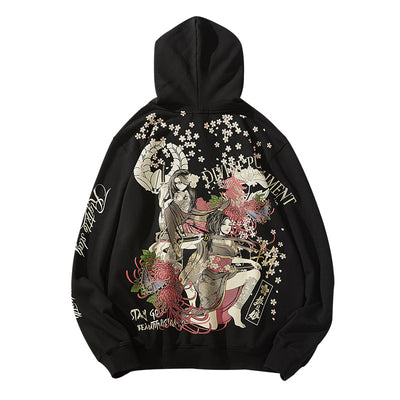 Sudadera con Capucha y Bordado Estampado con Letras Doradas para Hombre - Image 8
