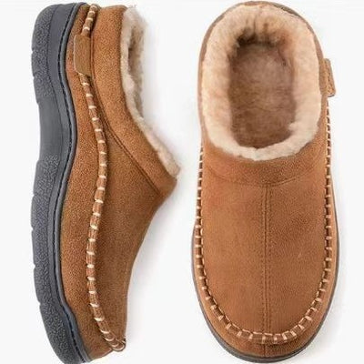 Pantuflas para Hombre con Suela Antideslizante y Forro Cálido en Gamuza