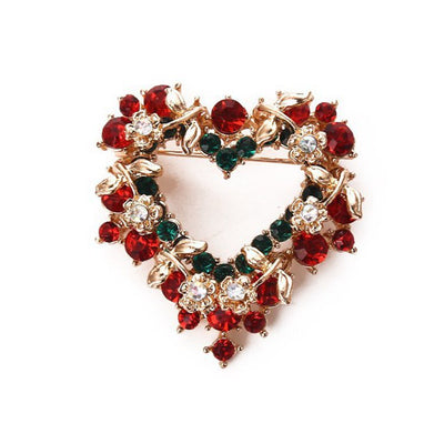 Broche Floral Diamante Amor Navideño - Image 7