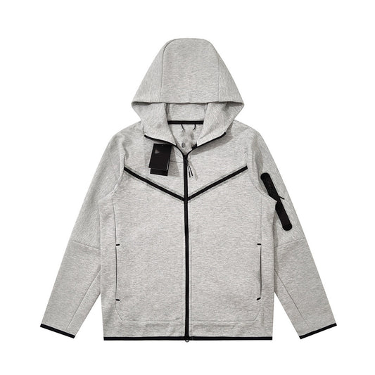 Chaqueta Hoodie de Algodón con Capa de Aire y Cierre - Image 2