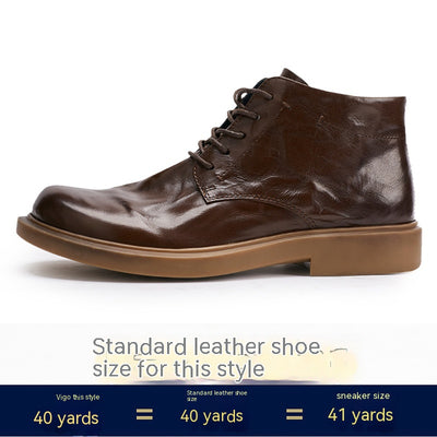Botas Martin Altas Casuales Ejecutivas con Patrón Grab para Hombre - Image 8
