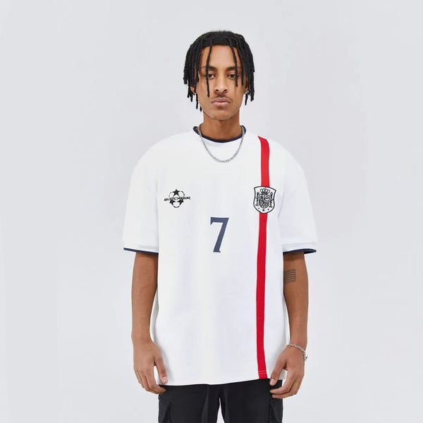 Playera Deportiva Casual Número 7 Unisex - Algodón Premium