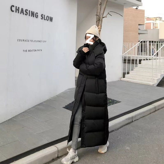 Chaqueta Acolchada Impermeable con Capucha para Mujer