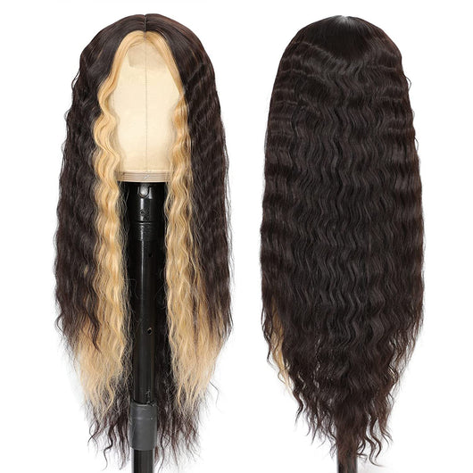 Peluca Larga Rizada con Encaje para Mujer - Image 7