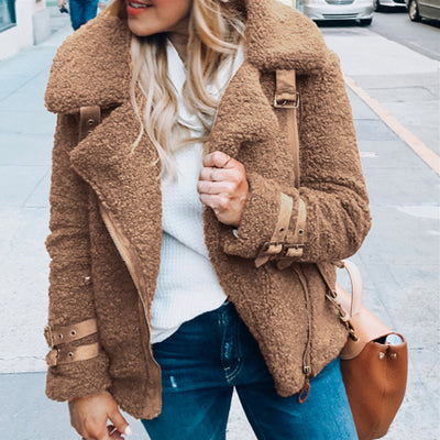 Abrigo Suéter Teddy Peluche para Mujer - Image 9