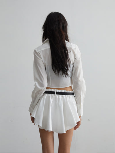 Camisa Corta de Algodón Blanco - Comodidad y Estilo - Image 11