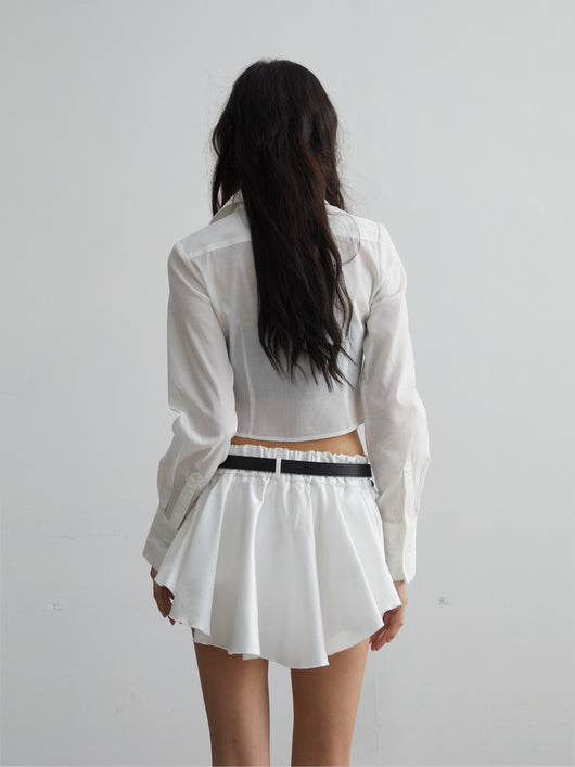 Camisa Corta de Algodón Blanco - Comodidad y Estilo - Image 11