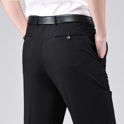 Pantalones Casuales Holgados de Pierna Recta en Colores Sólidos para Hombre - Image 10