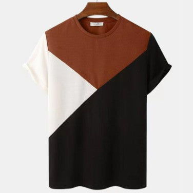 Blusa Mesh Tejida de Manga Corta con Estampado 3D en Rayas - Image 5