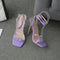 Sandalias de Tacón Stiletto con Punta Cuadrada