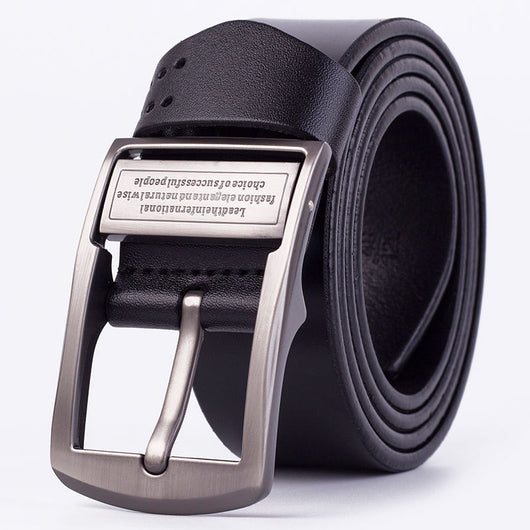 Cinturón de Cuero para Hombre con Hebilla de Pasador - Estilo Casual y Formal - Image 10