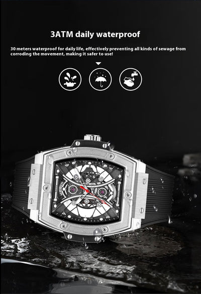 Reloj Deportivo Tonneau con Correa de Silicona y Esfera Luminosa - Image 14