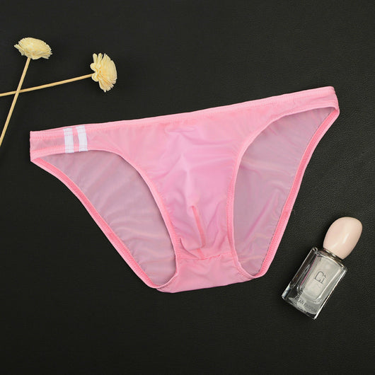 Bóxer de Seda Helada Transparente Cintura Baja para Hombre - Image 26