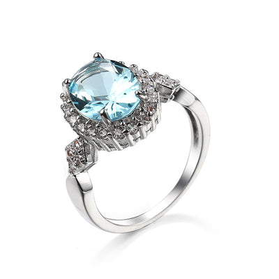 Anillo de Cristal Rojo con Temperamento y Elegancia - Image 19