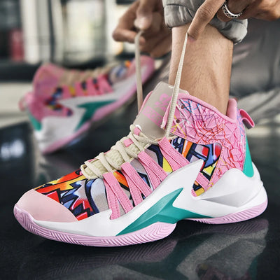 Zapatillas de Baloncesto Blancas Altas para Hombre - Image 26