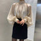 Blusa Tipo Western con Protección Solar y Lazo de Gasa para Mujer