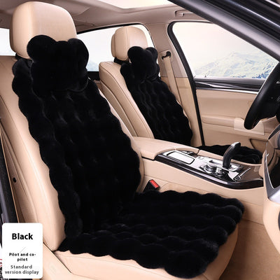 Cojín de Asiento de Auto Invierno Velvet Bubble - Calidez y Confort Universal - Image 10