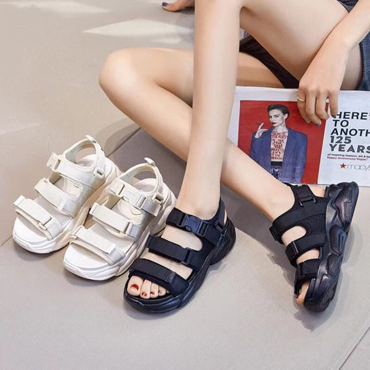 Zapatillas Deportivas Plataforma Velcro Estilo Hada para Estudiantes