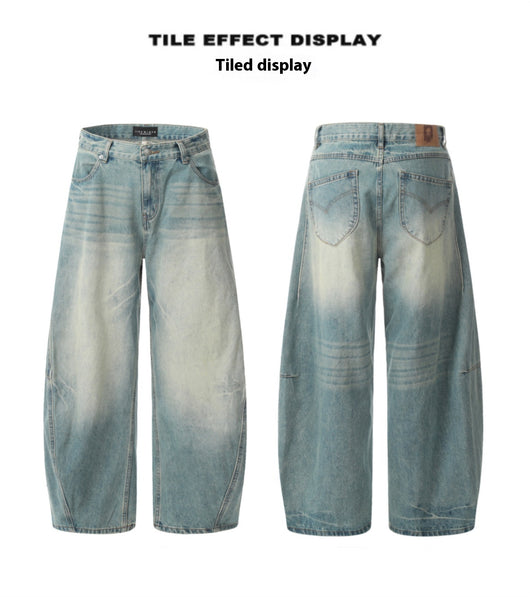 Pantalones Vaqueros Sueltos Desgastados con Efecto Vintage Mujer - Image 11