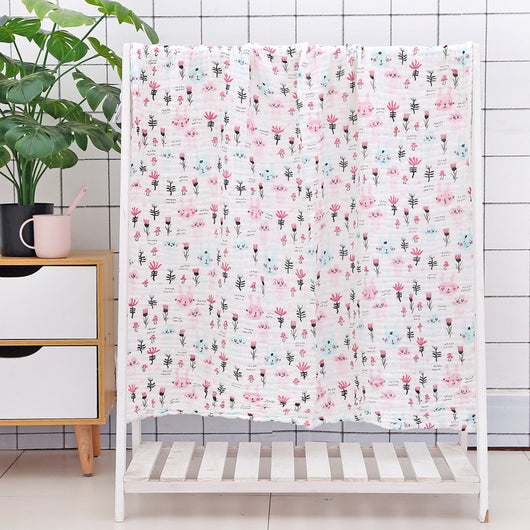 Toalla de Baño para Bebé con Acolchado Seersucker de Seis Capas - Image 9