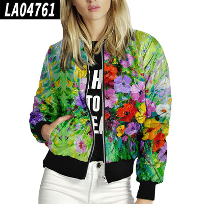 Uniforme de Béisbol para Mujer con Cuello Alzado y Estampado Floral - Image 7