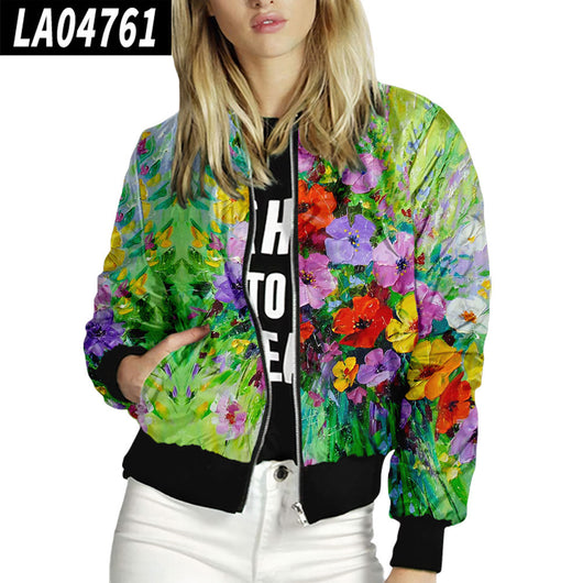 Uniforme de Béisbol para Mujer con Cuello Alzado y Estampado Floral - Image 7