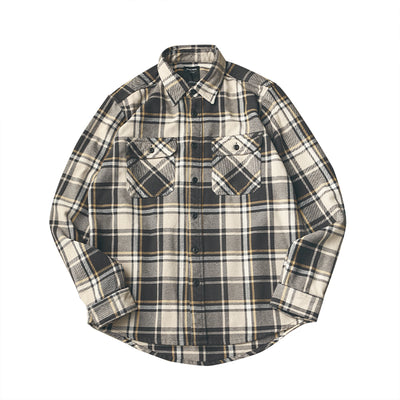 Camisa de Cuadros Gruesa Retro para Hombre con Manga Larga - Image 6