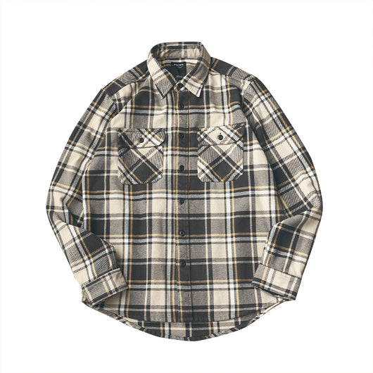 Camisa de Cuadros Gruesa Retro para Hombre con Manga Larga - Image 6
