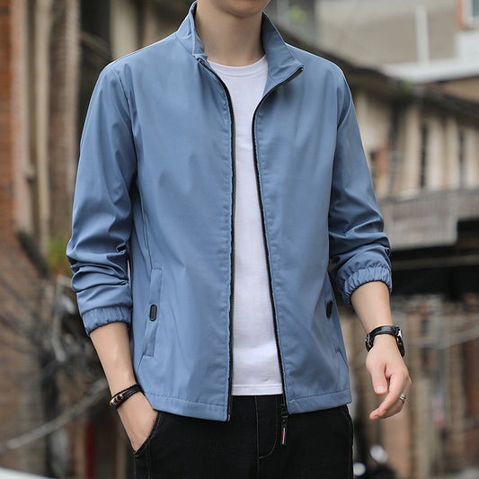 Chaqueta Cuello de Pie Clásica para Hombre