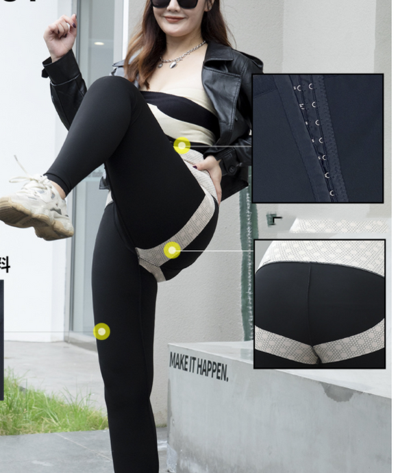 Pantalones de Compresión Tummy Tuck con Suspensión Extra Grande