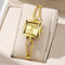 Reloj Pulsera Cuadrado Estilo Vintage en Aleación Premium