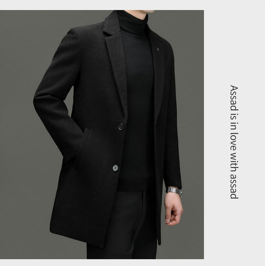 Abrigo de Lana Entallado para Hombre - Corte Moderno Otoño Invierno - Image 20