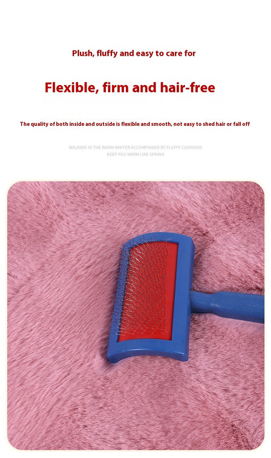 Juego de Cojines para Auto Invierno Terciopelo Burbuja Conejo Peluche sin Respaldo - Image 23