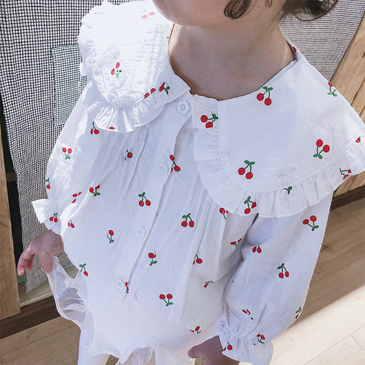 Blusa Infantil de Manga Larga con Estampado Floral - Image 9
