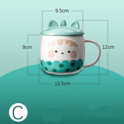 Taza de Cerámica Grande con Diseño Kawaii para Niñas - Image 2