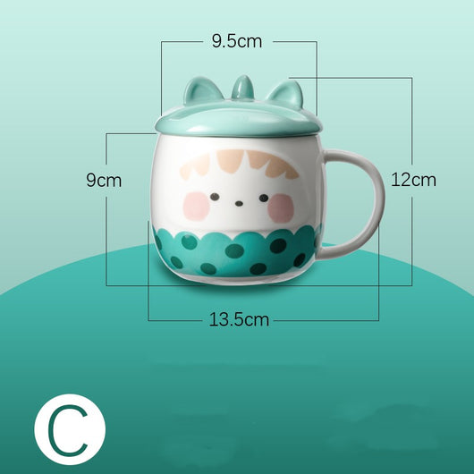 Taza de Cerámica Grande con Diseño Kawaii para Niñas - Image 2