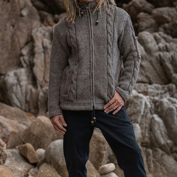 Suéter de Hombre Otoño Invierno Color Sólido